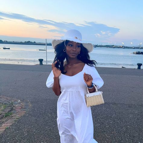 What do you think about this outfit, queens?🤍 White Beach Babe Summer Straw Hat.🛍️⁠ ⁠ Don't forget to join the Haus and get 10% off your first order!⁠ www.hausofheadwears.com⁠🛍️⁠ ⁠ #summerhatsoutfits #outfitsforsummer #summerhatcollection #vacationstrawhat Hat Outfits Summer, Beautiful Shells, Summer Straw Hat, Straw Hat Beach, Holiday Hats, Summer Hats For Women, White Beach, Straw Hats, Holiday Hairstyles