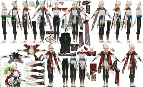 Character Reference Sheet, Ref Sheet, Concept Art Character, Character Reference, Character Sheet, Character Design References, Design Reference, Genshin Impact, Concept Art