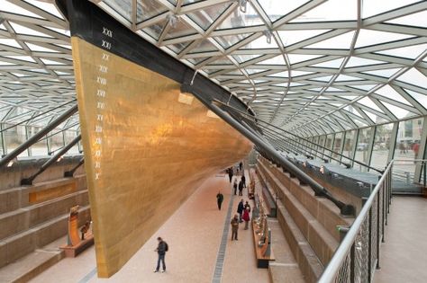 cutty sark Grimshaw Architects, Cutty Sark Ship, Tech Architecture, Cutty Sark, America's Cup, London Museums, Structure Architecture, Amazing Architecture, Urban Design