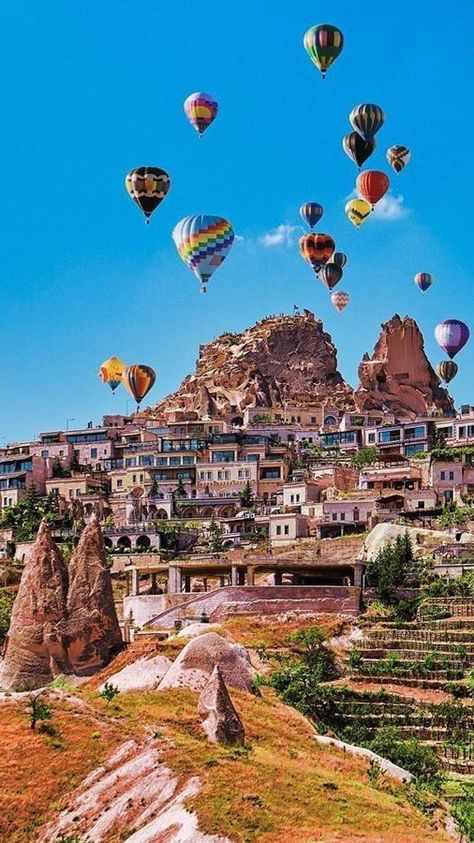 Places To Visit In Turkey, Turkey Beach, Cappadocia Turkey, Hot Air Balloon Rides, Singapore Travel, Marmaris, Turkey Travel, Hot Air Balloons, Air Balloons