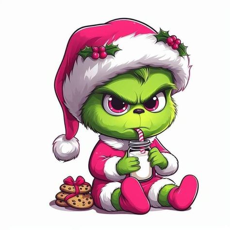 Cute Grinch Drawing, Christmas Drawing Grinch, Grinch Cartoon Drawing, Grinch Piñata, Grinch Christmas Art, Grinch Bebe, Drawing Grinch, Christmas Cartoon Pictures, Immagini Grinch