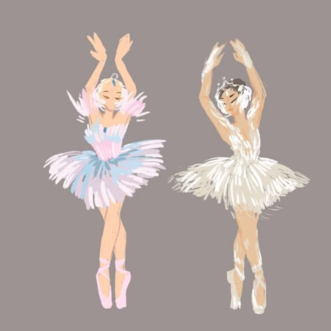 Barbie Swan Lake Tattoo, Ballet Dancers Drawing, Swan Lake Drawing, Swan Lake Tattoo, Swan Character Design, Swan Lake Fanart, Odette Swan Lake, Swan Lake Ballet Aesthetic, Swan Character