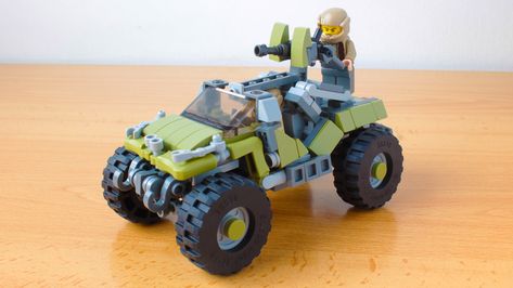 Lego Warthog from Halo MOC | Instructions: www.youtube.com/w… | Flickr Lego Halo Moc, Halo Lego Sets, Lego Halo, Lego Dragon, Lego Videos, Lego Military, Lego Pictures, Lego Creative, Lego Mecha