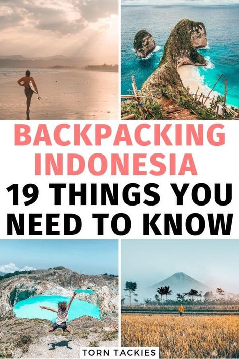 Planning on backpacking Indonesia? Here are 19 things to know including the best islands to visit, how to get around, what I loved and the best places to explore in Indonesia. bali indonesia travel itinerary | asia backpacking | asia travel destinations | indonesia backpacking route | indonesia islands | backpacking bali | komodo national park | indonesia travel tips | southeast asia bucketlist | torn tackies travel blog #baliindonesia #asiatravel #backpacking Backpacking Indonesia, Bali Backpacking, Backpacking Routes, Backpacking South America, Travel Foodie, Visit Asia, Backpacking Asia, Surfing Pictures, Travel Culture