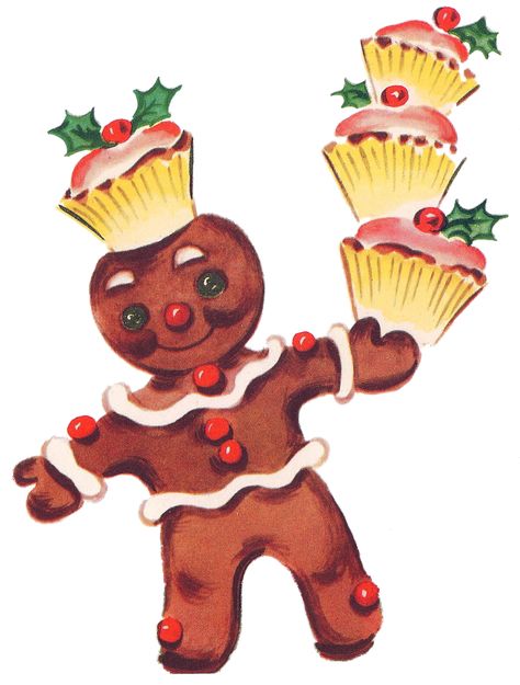 Christmas Gingerbread Chef Retro Gingerbread Man, Gingerbread Man Christmas Card, Elf Musical, Gingerbread Images, Vintage Gingerbread, Gingerbread Cards, Chenille Crafts, All Things Gingerbread, Gingerbread People