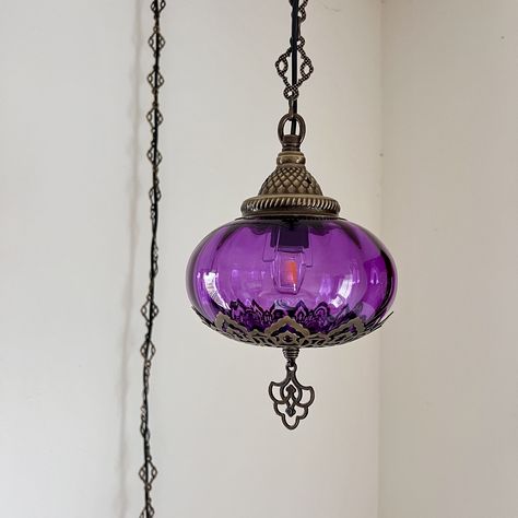 Plug In Chandeliers, Boho Living Room Lighting, Light Whimsigoth, Corner Hanging Light, Plug In Ceiling Light, Hanging Bedside Lights, Swag Lighting, Swag Light Fixture, Hanging Lamp Bedroom