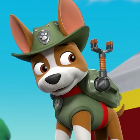 Tracker Paw Patrol, Dogs Pfp, Paw Patrol Tracker, Paw Patrol Chase, Girls When, Psi Patrol, Paw Patrol Characters, Paw Patrol Pups, Chase Paw Patrol