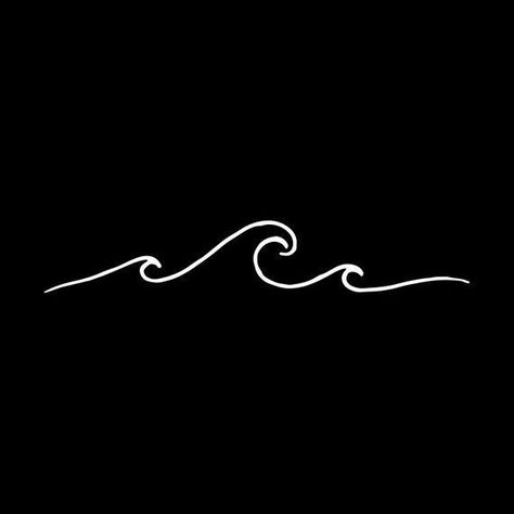 Tattoos Ocean, Ocean Wave Tattoo, Wellen Tattoo, Simple Wave Tattoo, Beachy Tattoos, Small Wave Tattoo, Wave Tattoo Design, Surf Tattoo, Surf Wave