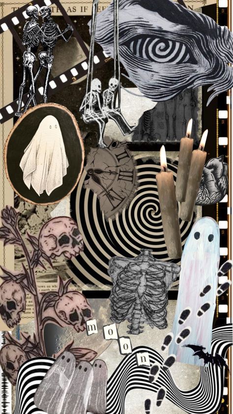 Grunge Fall Wallpaper, New Years Collage, Grunge Collage Wallpaper, Spooky Moodboard, Lock Screen Collage, Creepy Collage, Goth Collage, Goth Moodboard, Spooky Collage