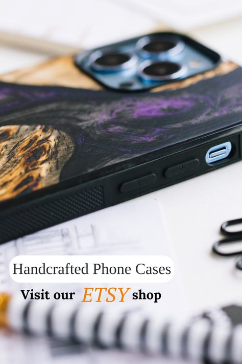 Iphone Magsafe Case, Resin Phone Case, Iphone Magsafe, Resin Case, Wooden Phone Case, Wood Phone Case, Wood Case Iphone, Magsafe Case, Black Resin