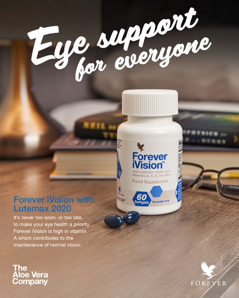 Tired eyes, difficulty focusing and disturbed sleep aren't all simply unavoidable results of living in this digital age. But you can do something about it by trying our Forever iVision supplements. 👀 This mixture of vitamins and award-winning ingredients will help protect and strengthen your eyes against Blue Light, which is constantly emitted by digital screens and artificial light. :computer Grab yours here! 👇 https://shop.foreverliving.com/retail/shop/shopping.do?itemCode=624&task=viewProdu Flp Products, Eye Supplements, Visual Processing, Person Running, Forever Products, Forever Business, Healthy Products, Remove Dark Circles, Forever Living