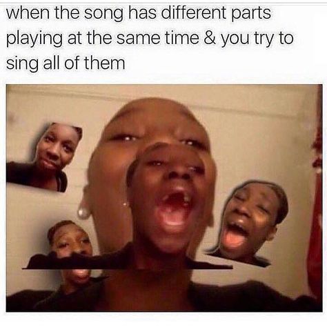 When your trying to sing all parts to the harmony Lev Livet, 9gag Funny, Meme Comics, Memes Humor, Six Feet Under, E Card, Really Funny Memes, Funny Tweets, Funny Posts