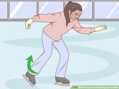 3 Ways to Learn Ice Skating by Yourself - wikiHow Nordic Skiing, Christmas Playlist, Flooring Tiles, Feel More Confident, Watercolor Fashion, Ice Rink, Ice Skate, Princess Wedding Dresses, School Holidays