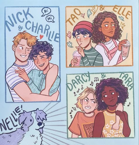 Heartstopper Webtoon, Alice Osman, Alice Book, Lgbtq Funny, Nick And Charlie, Heart Stopper, Alice Oseman, Young Royals, Bullet Journals