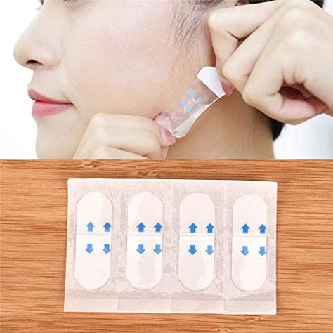 Tape Makeup, Sagging Cheeks, Face Lift Tape, Face Fat Loss, Tape Face, V Shape Face, V Face, Shape Face, Tools For Women