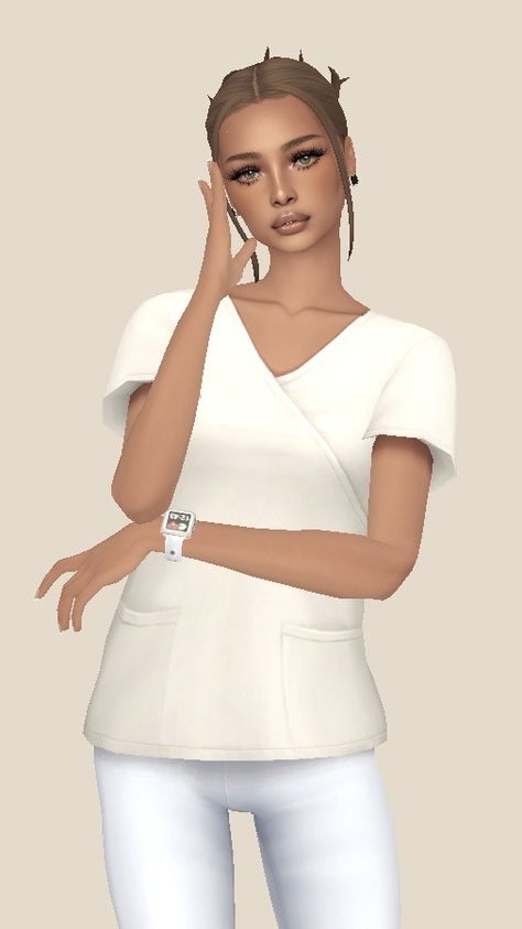 aesthetic scrubs are a need🏥🤍 link here <333 pinterest | patreon | Sims 4 Doctor Scrubs Cc, Nurse Cc Sims 4, Sims4 Scrubs Cc, Aesthetic Scrubs, Sims 4 Nurse Scrubs, Sims 4 Nurse Scrubs Cc, Sims 4 Cc Sleep Wear Patreon, Sims 4 Cc Pyjamas Patreon, Sims 4 Scrubs Cc