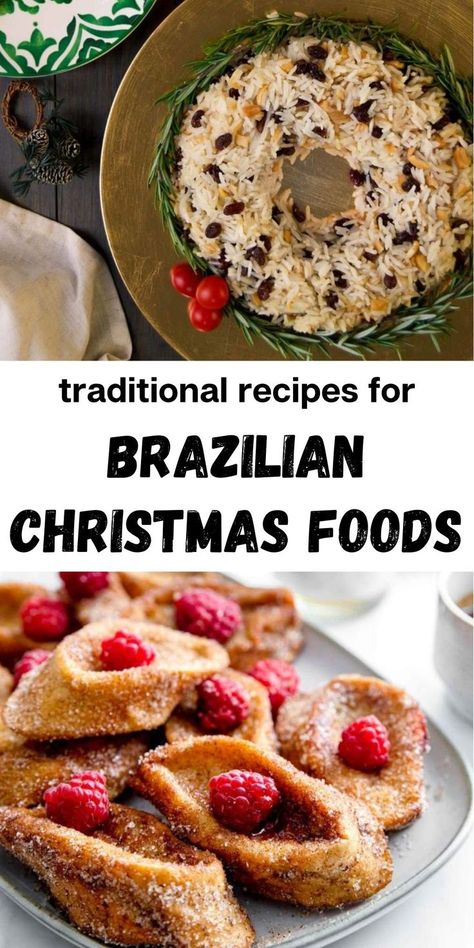 Brazilian Christmas Food Recipes Christmas Food Recipes, Brazilian Food Traditional, Christmas Rice, Christmas Food Dinner, Brazilian Food, Holiday Table, Christmas Recipes, Christmas Baking, Traditional Food