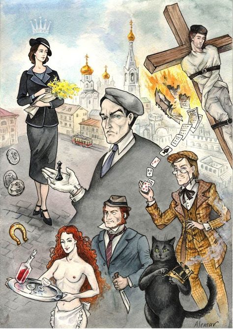 Master And Margarita Illustration, Bulgakov Master And Margarita, Master And Margarita, The Master And Margarita, Russian Literature, History Literature, Dark Disney, Classic Literature, Illustrations And Posters