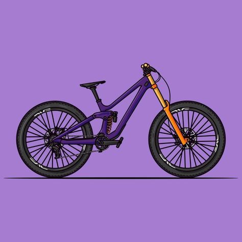 Mtb Drawing, Mountain Bike Drawing, Mtb Wallpaper, Canyon Mtb, Bike Cartoon, Extreme Mountain Biking, Cartoon Mountain, Mountain Bike Art, Serie Bmw