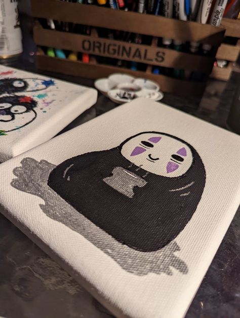 No Face Painting Canvas, No Face Painting, Canvas Face Painting, Art Drawings Cute, Line Art Tattoo, Face Line Art, Omerta Tattoo, Kids Painting, Cute Canvas Paintings