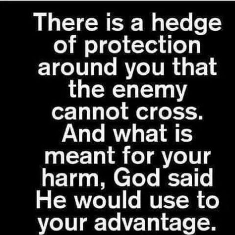 God's Hedge of Protection is Around You! — Nikimac Solutions Inc. God Protection, Protection Quotes, Hedge Of Protection, About God, Inspirational Quotes God, Inspirational Prayers, Bible Quotes Prayer, Bible Encouragement, Prayer Quotes