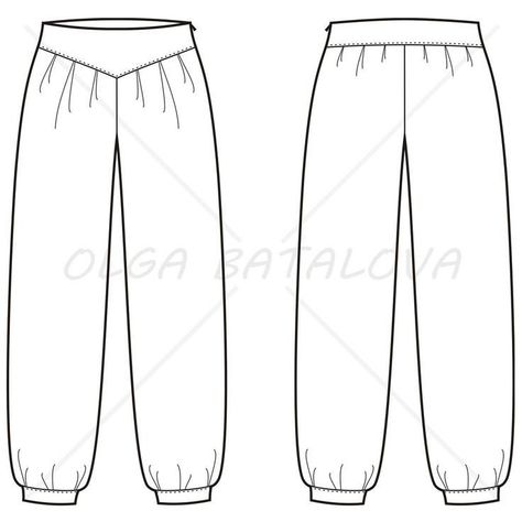 Anime Col, Harem Pants Diy, Fashion Flat Template, Clothing Redo, Aladdin Jr, Harem Pants Pattern, Fashion Sketch Template, Fashion Design Jobs, Harem Pants Fashion