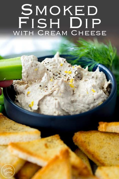 Fish Dip Recipe, Appetizers Seafood, Fish Dip, Smoked Fish Dip, Herring Recipes, Dip With Cream Cheese, Canned Fish, Dip Easy, Gluten Free Puff Pastry