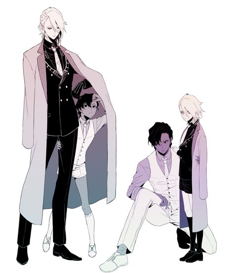 Suit Character Design, Guy In Suit, Arjuna Fate, Anime Suit, Zerochan Anime, Black And White Suit, Anime Guy, White Suit, Anime Inspired Outfits