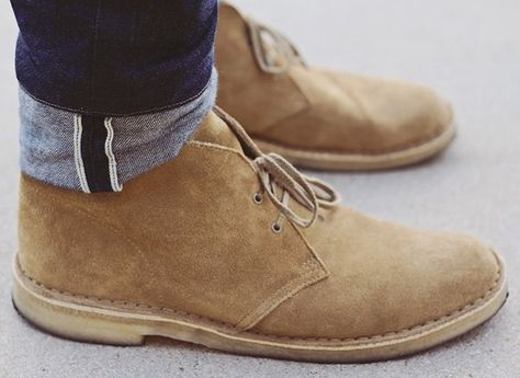 Classics:  OAKWOOD DESERT BOOTS BY CLARKS...........................      #men #trends #lifestyle www.morseandnobel.com Clarks Desert Boot, Gentlemen's Club, Garage Office, Peacoats, Desert Boot, Mens Gear, Brown Shoes, Men's Footwear, Desert Boots