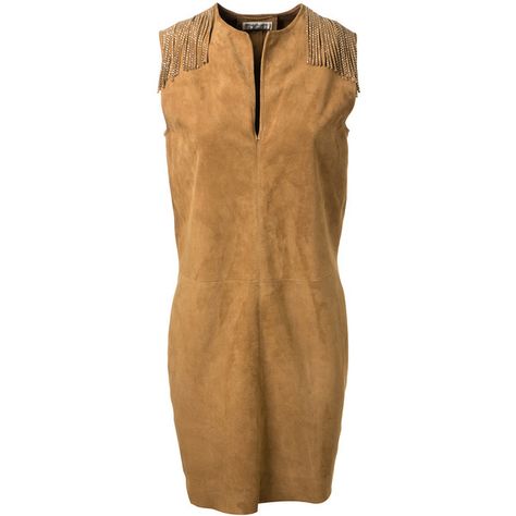 Saint Laurent Fringed Beige Suede Dress (€2.890) ❤ liked on Polyvore featuring dresses, suede dress, fringe dress, vneck dress, sleeveless fringe dress und brown sleeveless dress Suede Dress, Fringe Dress, Dress Sleeveless, Featuring Dress, V Neck Dress, Sleeveless Dress, Saint Laurent, Streetwear Brands, Independent Design