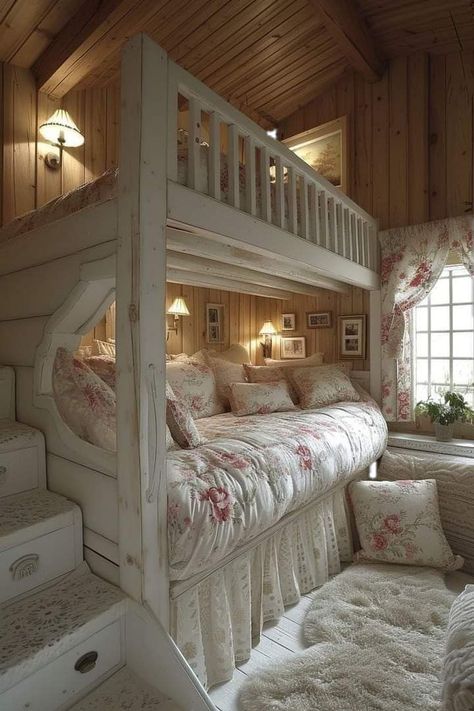 Loft In Bedroom, Bunkbed Bedroom Ideas, Dream Bedroom Inspiration, Casa Vintage, Dream House Rooms, Room Makeover Bedroom, Dream Room Inspiration, Design Del Prodotto, Dream House Interior