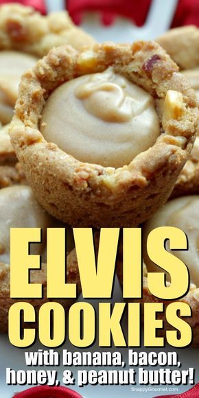 Bacon Dessert Recipes, Elvis Sandwich, Banana Bacon, Bacon Desserts, Bacon Cookies, Keto Pizza Crust, Cookie Cups Recipe, Gourmet Cookie, Banana Baked Oatmeal