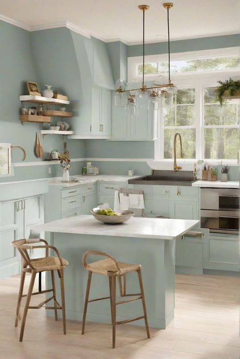 kitchen renovation, interior decorating, home improvement, house painting Light Oak Floors, Sky House, Comfort Gray, Storing Paint, Kitchen Paint, Kitchen Projects, Space Planning, Oak Floors, White Cabinets