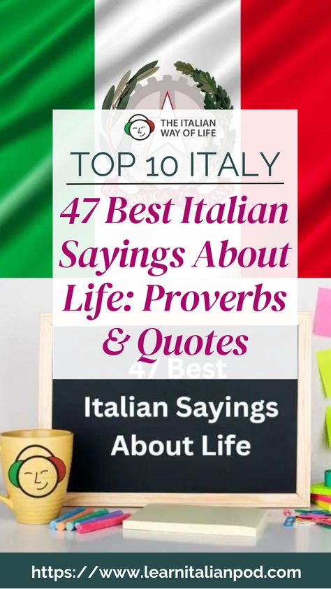 Best Italian Quotes, Famous Italian Quotes, Italian Quotes Aesthetic With Translation, Italy Quotes Italian Words, Italian Proverbs Quotes, Italian Sayings With Translation, Short Italian Quotes With Translation, Italian Phrases Tattoos, Italian Sayings Tattoos