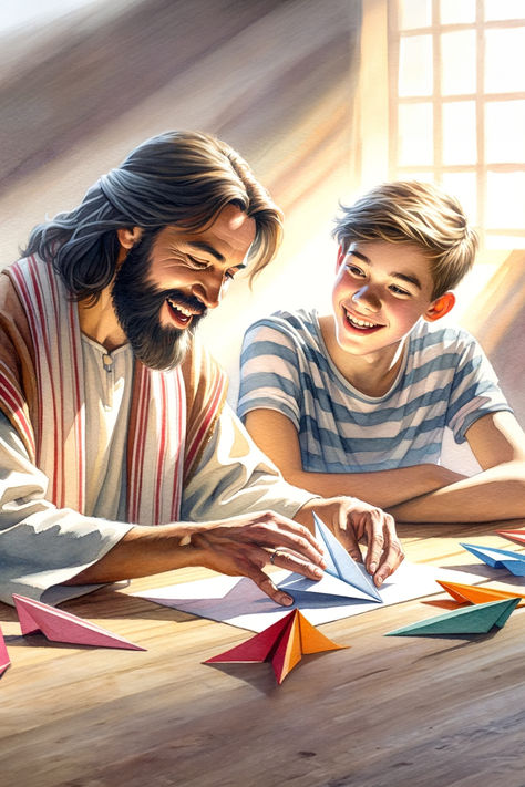 Jesus Christ art about childlike faith Jesus Love Images, Childlike Faith, Christian Cartoons, Jesus Christ Painting, Jesus Artwork, Jesus Christ Artwork, Pictures Of Christ, Jesus And Mary Pictures, Christian Quotes God