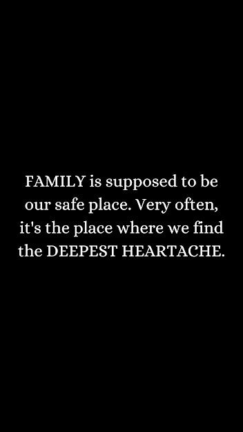 Family is supposed to be our safe haven. #family #mentalhealthproblems #redflags #mentalhealth101 #toxicfamily #toxic #mentalhealthsupport #toxicpeople Distance From Family Quotes, Family Is Supposed To Be Our Safe Haven, When Family Doesnt Include You, Hearts Quotes, Toxic Family, Broken Hearts, Fav Quotes, Mental Health Support, Family Mom