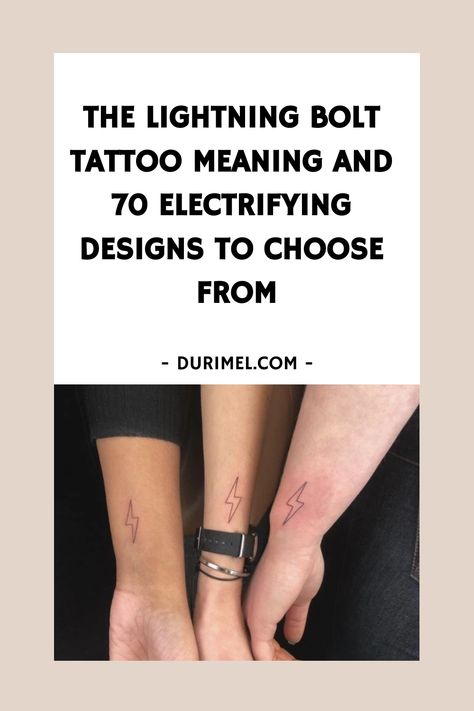 The Lightning Bolt Tattoo Meaning and 70 Electrifying Designs to Choose From Meaning Of Lightning Bolt Tattoo, Lightning Tattoo Meaning, Lightning Bolt Meaning, Light It Up Tattoo, Small Lightning Bolt Tattoo, Tattoo Lightning Bolt, Electricity Tattoo, Lightning Bolt Tattoo Meaning, Lightning Bolt Tattoos