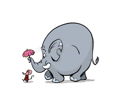 Together Illustration, Elephant Walking, Gray Heart, Walking Together, Mouse Illustration, Elephant Walk, Walk Together, Heart Background, Stock Images Free