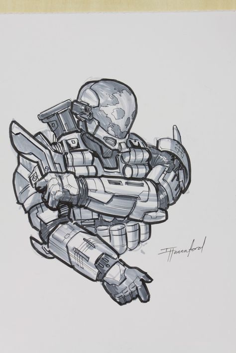 Halo Reach Tattoo, Emile Halo Reach, Halo Concept Art, Halo Reference, Isaac Hannaford, Halo Tattoos, Motocross Vector, Halo Drawing, Halo Drawings