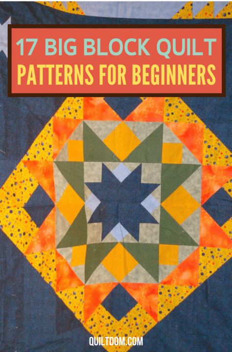 Big Block Quilt Patterns, Block Quilt Patterns, Quilt Patterns For Beginners, Amish Quilt Patterns, Texas Quilt, Quilt Big, Modern Quilt Blocks, Big Block Quilts, Block Quilt