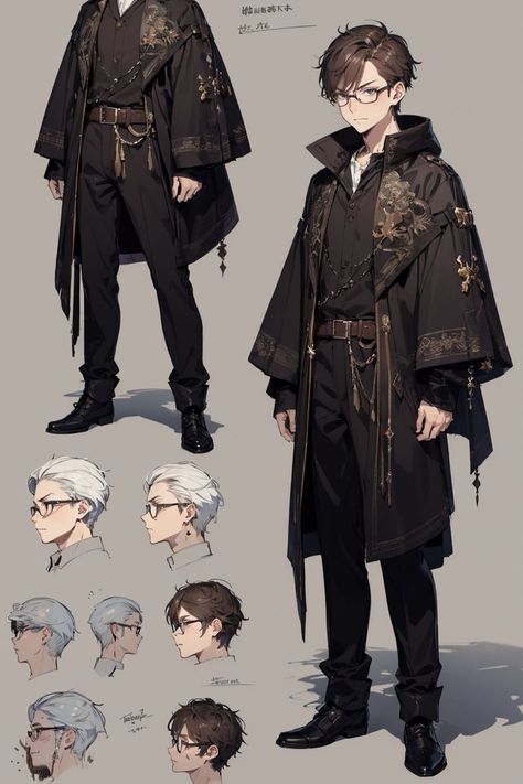 Postknight Fanart, Male Witch Character Design, Fantasy Clothing Male, Fantasy Outfits Design Male, Male Character Design Modern, Male Fantasy Oc, Dnd Character Design Male, Fae Clothing, Steampunk Boy