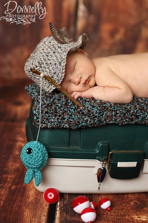 NEW-fisherman set-baby boy hat-newborn photography-photo prop. $38.00, via Etsy. Baby Boy Hats Newborn, Foto Newborn, Baby Boy Hats, Baby Poses, Foto Baby, Newborn Shoot, Baby Time, Shooting Photo, Newborn Pictures