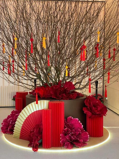 Decor Tet, Tet Decor, Lunar New Year Decoration, Cny Decoration, Tet Holiday, Chinese New Year Crafts, Chinese Decor, Chinese New Year Decorations, Celebration Day