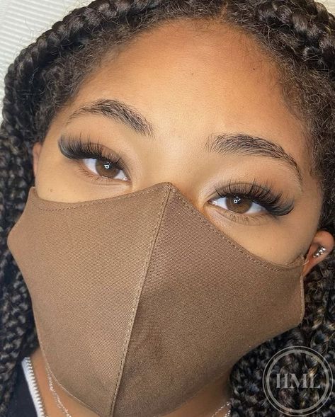 Mink Lashes Extensions Black Women, Natural Eyelash Extensions Black Women, Classic Lash Extensions Black Women, Natural Lash Extensions Black Women, Lash Styles Extensions, Short Full Lash Extensions, Hybrid Lash Extensions Styles, Natural Lash Extensions, Natural Fake Eyelashes