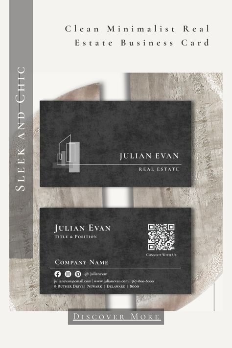 This minimalist business card design focuses on simplicity and clarity. The simple black and white monochrome color scheme creates a professional and timeless look. The subtle tower logo adds a touch of personality without overwhelming the design.  It is a perfect choice for mortgage brokers as well as real estate agent focusing on apartment market.  Discover different printing options from our zazzle store today. Real Estate Business Card Design, Minimalist Business Card Design, Tower Logo, Real Estate Agent Business Cards, Real Estate Business Card, Chic Business Card, Real Estate Business Cards, Creative Card, Money Hacks