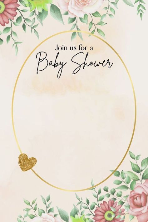 Printable Blank Baby Shower Invitation Templates Aesthetic Floral Indian Baby Shower Invitations, Simple Baby Shower Invitations, Indian Baby Showers, Templates Aesthetic, Blank Templates, Happy Birthday Wallpaper, Aesthetic Floral, Baby Shower Invitation Cards, Baby Shower Templates