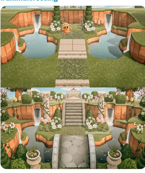 Kakariko Village, Cottagecore Animal Crossing, Animal Crossing Island Inspo, Acnh Cottagecore, Animal Crossing 3ds, Ac Ideas, Animal Crossing Funny, Animal Crossing Guide, European Garden