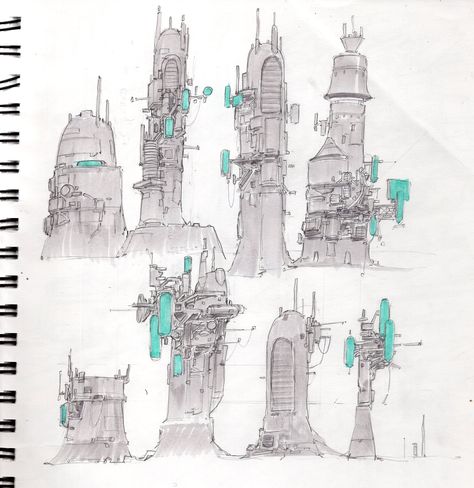 @tinheartvox/RoleModels / Twitter Buildings Sketchbook, Concept Environment, Wind Mill, Ghibli Tattoo, Animation Artwork, Futuristic City, Cyberpunk Art, City Maps, Environmental Art