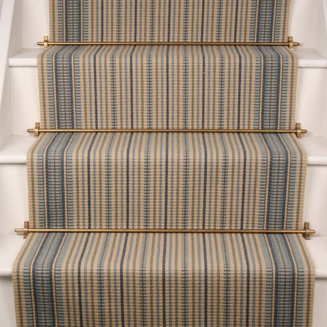 Adelaide 1 Victorian Hallway Tiles, Staircase Carpet Runner, Wool Stair Runner, Patterned Stair Carpet, Striped Stair Runner, Carpet Staircase, Victorian Hallway, Staircase Runner, Striped Carpets