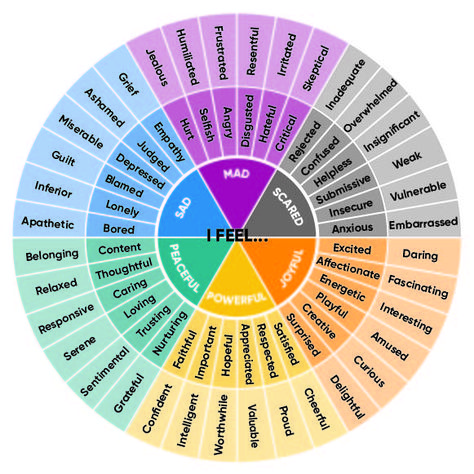 Get a free "I Feel" Word Wheel for teaching emotional literacy in your classroom. Plus, get ideas for how to use the word wheel with your students and as a part of art interpretation. Systemic Therapy, Cbt Workbook, Feeling Chart, Word Wheel, Emotional Literacy, Emotion Words, Emotions Wheel, Emotion Chart, Feelings Chart